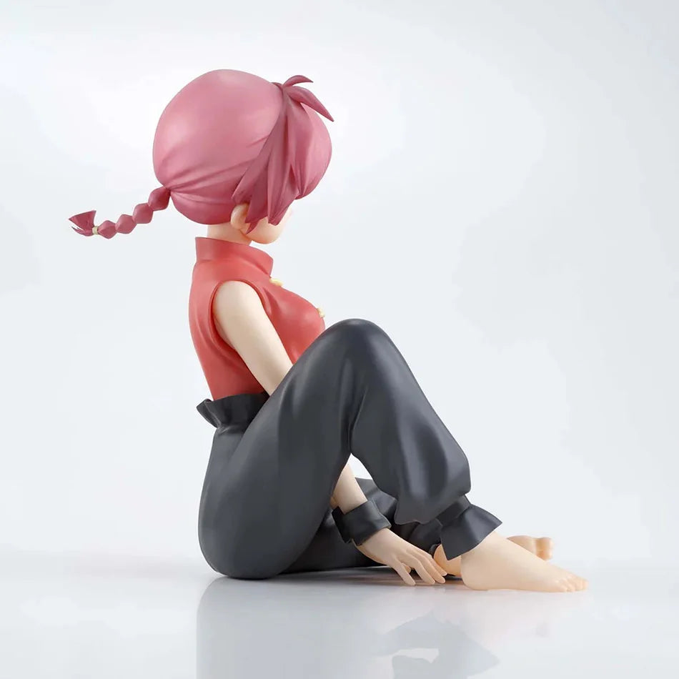 Original BANDAI BANPRESTO Ranma 1/2 Ranma Akane Tendo Shampoo Relax time Anime Figure Toys PVC Model Collection Doll Gift