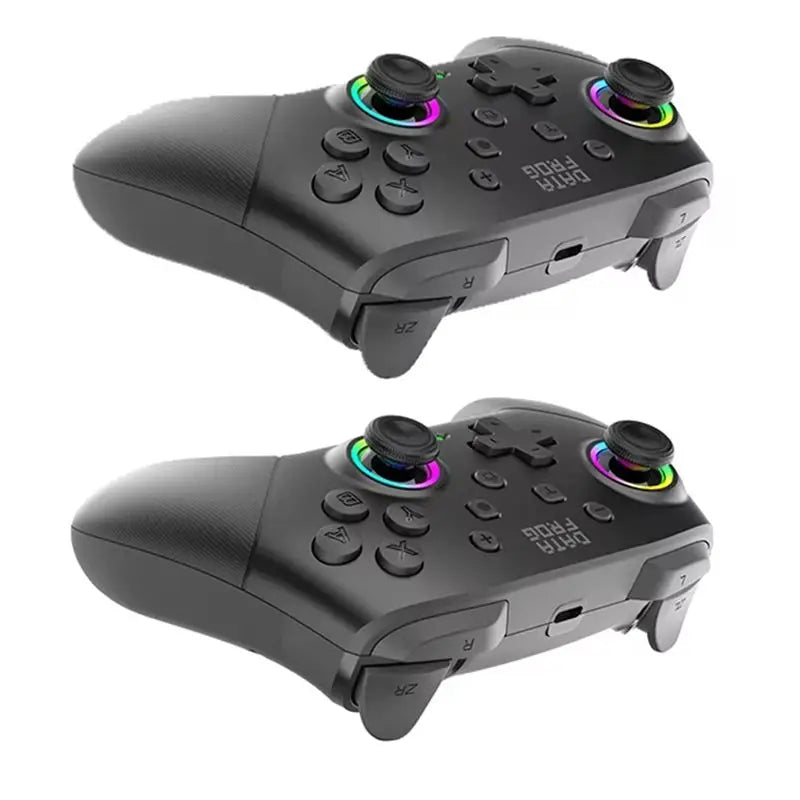 DATA FROG RGB LED Lighting Wireless Game Controller For Switch 2 For Switch Lite/OLED 6-Axis+ Vibration+ Turbo Controller