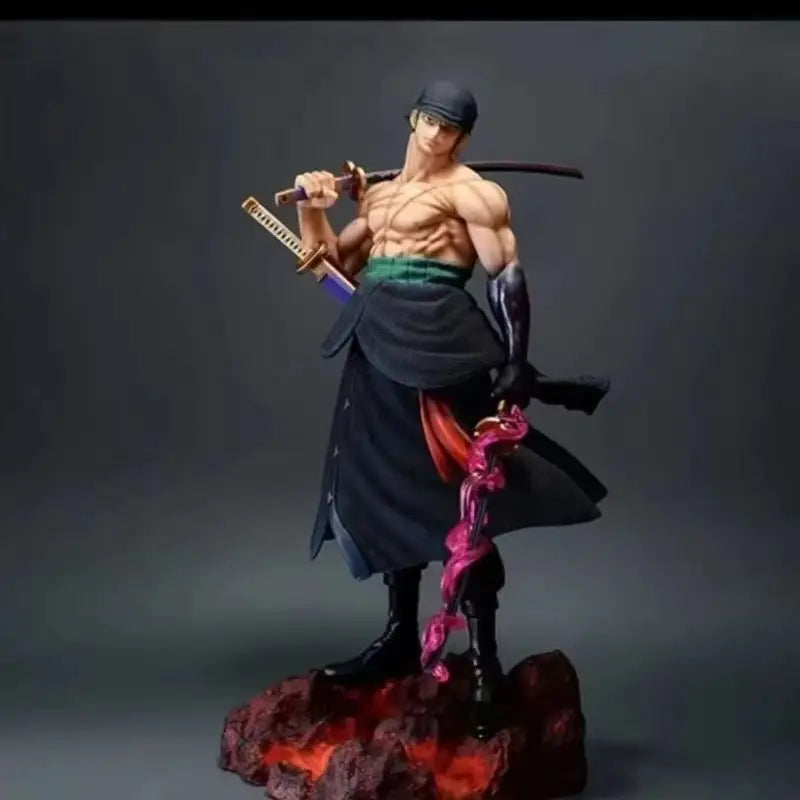 In Stock Genuine One Piece Roronoa Zoro Action Figure Anime Desktop Decoration Toy Gift For Kids Collectible Model