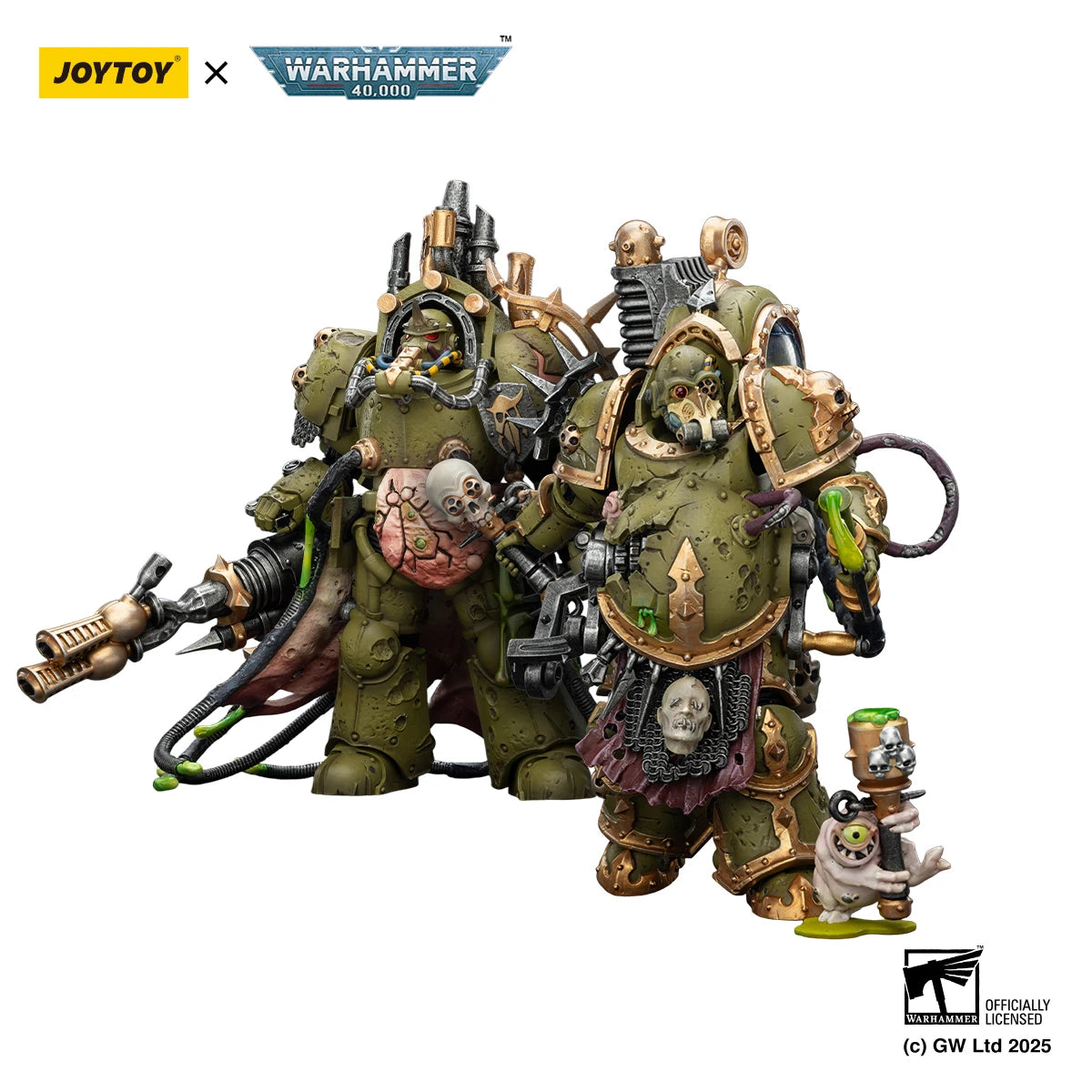 JOYTOY Warhammer 40k 1/18 Action Figures Death Guard Foul Blightspawn Death Guard Lord of Virulence