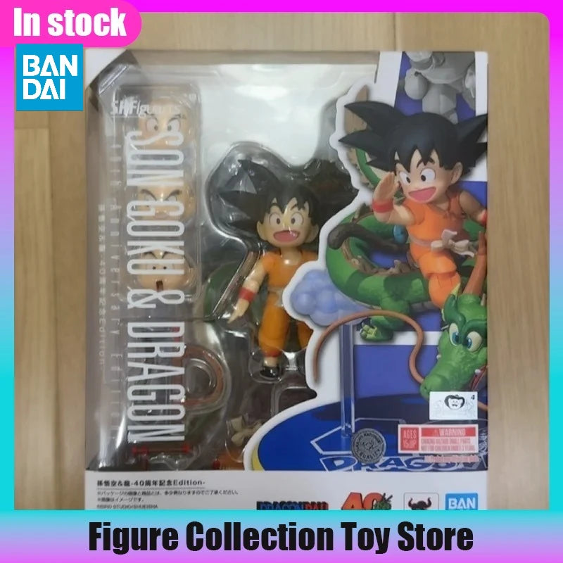Banpresto SHF Dragon Ball Kid Goku Shenron VJUMP 40th Anniversary Commemorative Action Figure Collectible - in Stock