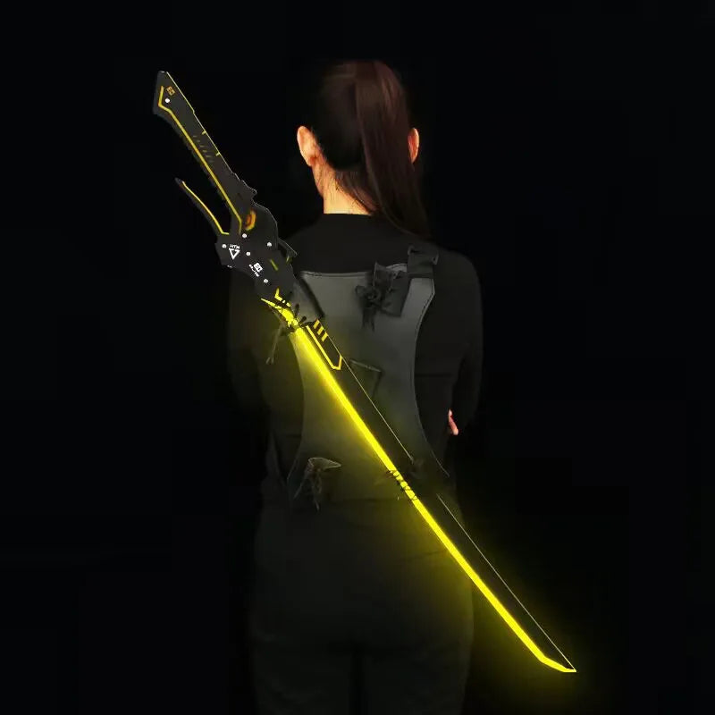 108cm/42.52in Cyberpunk Lightsaber Ghost Walker GRAY RAVEN Sirius Toy Katana Cosplay Display With Strap Game Peripheral Boy Gift
