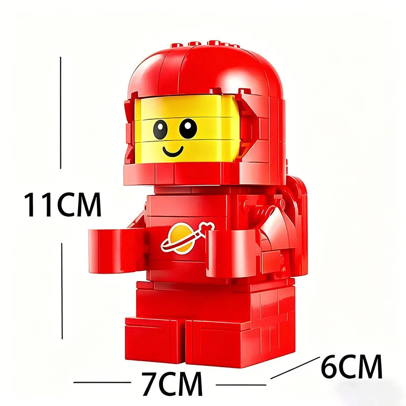 250PCS Space Up-Scaled Baby Astronaut Model Building Blocks Diy Classic Creative Assembly Educational Toys Kids Birthday Gifts