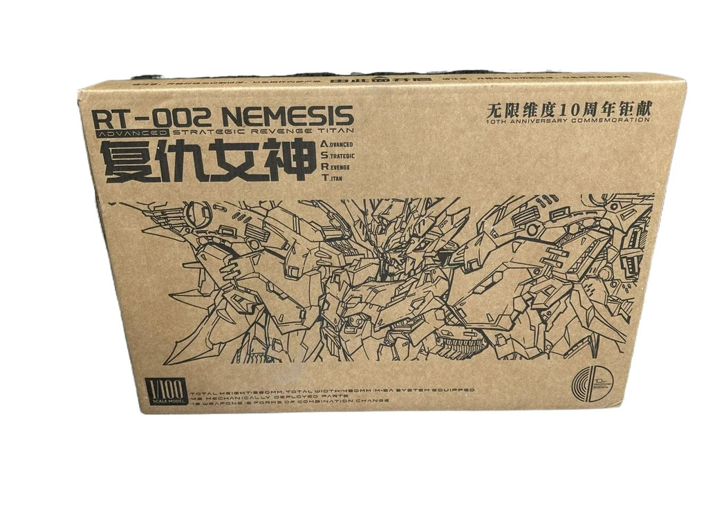 【In Stock】Infinite Dimension RT-002 NEMESIS 1/100 Assembling Model Mecha Model Pvc Toys IN ERA+ ADVANCED STRATEGIC REVENGE TIT