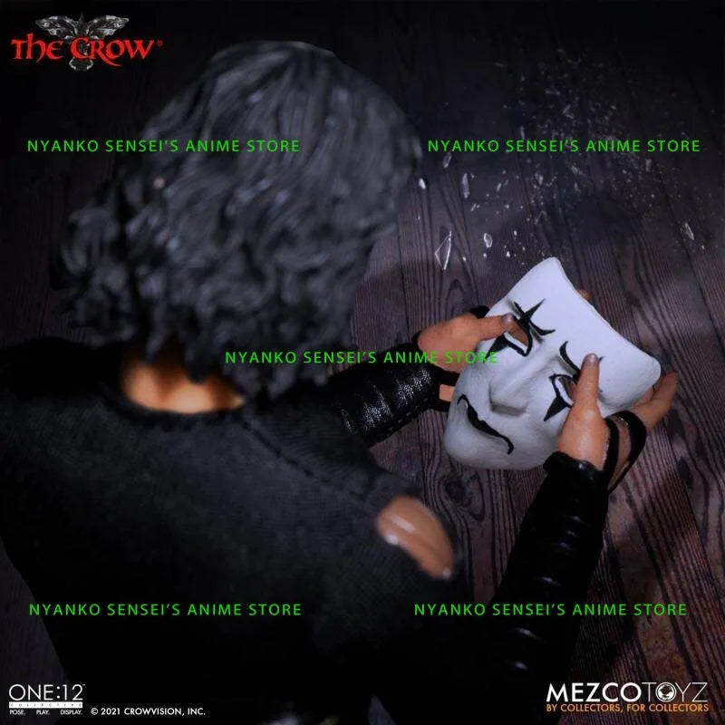 In Stock Mezco Toyz Eric One:12 The Crow 1994 Movie Ver. 17cm Action Figure  Anime Model Trendy Toy Desktop Collectible