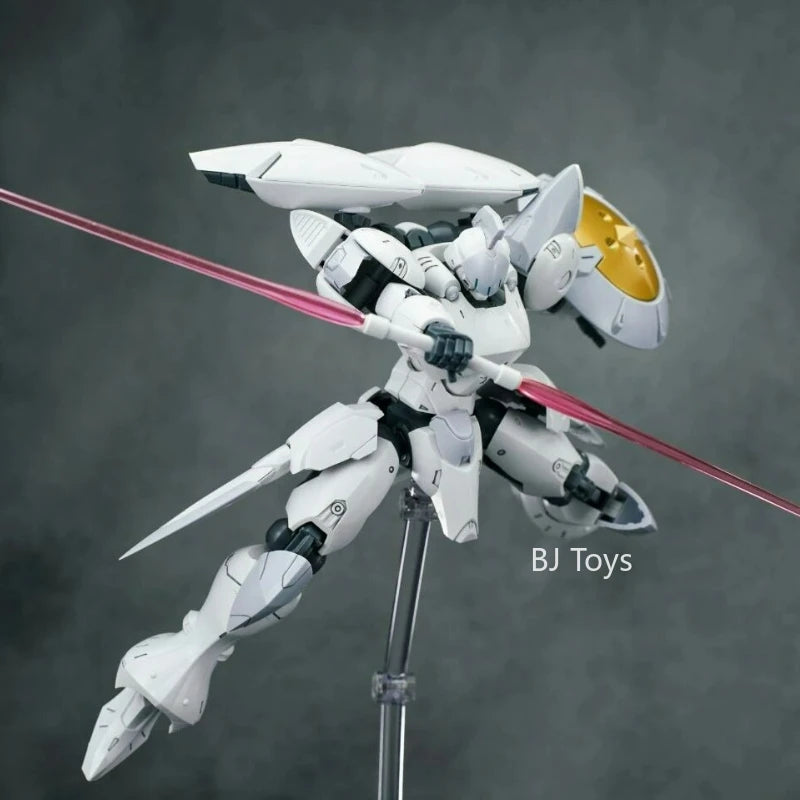 Sheik Mainland Hyper Cavalry ACTAEON 1/144 Assembly Mech Action Figure | Lance & Accessories, White & Red, Boys Collectible Gift