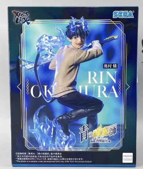 100% Genuine Sega Blue Exorcist Okumura Rin Yukio Pvc Anime Figure Model Collector Ornament Toy Gift New and Unopened In Stock