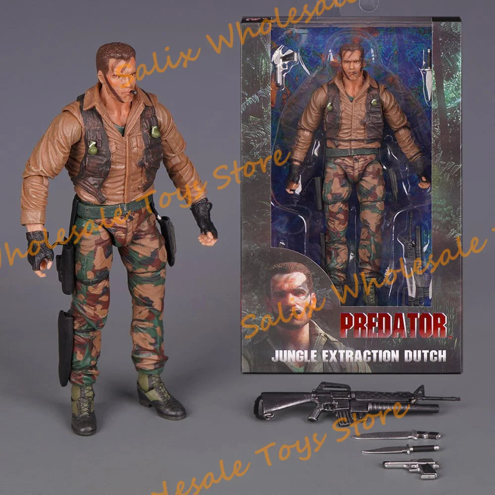 In Stock NECA Predator 30th Anniversary Jungle Encounter Dutch Extraction Dutch Patrol Dutch Disguise Dutch Ko Action Figures