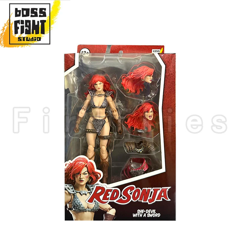 1/12 6inches Boss Fight Studio Action Figure Red Sonja 50th Anniversary EPIC H.A.C.K.S. Anime Collection Model Toy