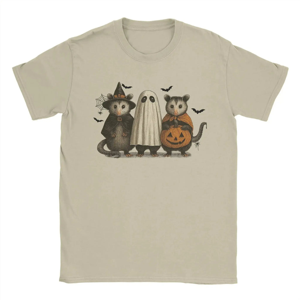 Loween Skeleton Trump Pumpkin Ghost Funny T-irt Damen Ciwalk PU Leder Neun Sve Rund Ne Cleanfit Sle