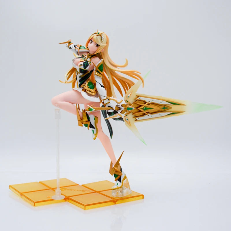 23cm Xenoblade Chronicles 3 Mio Anime Figure Pyra/Homura Action Figure Mythra/Hikari Figurine Game Statue Model Doll Toys Gifts