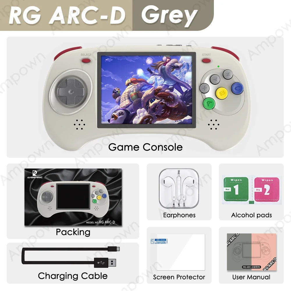 Anbernic RG ARC-D Handheld-Spielkonsole 4'' IPS-Touchscreen Android Linux Dual System RGARC-D Retro tragbare Videospielkonsole