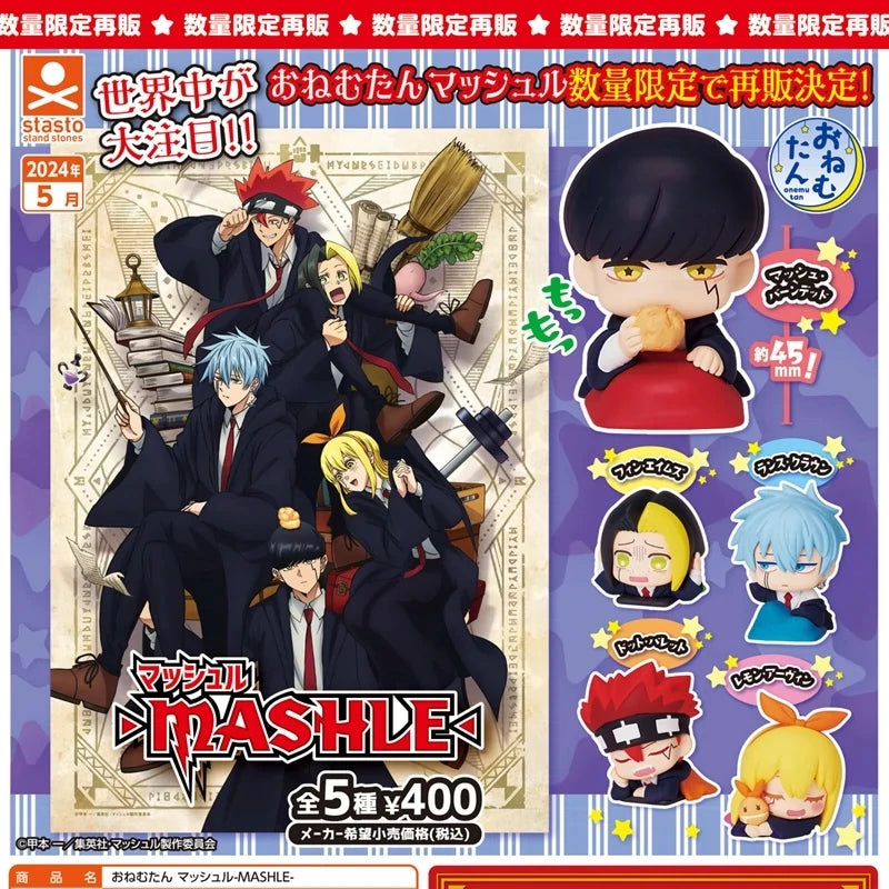 5PCS/Set Anime Mashle: Magic and Muscles PVC Model Doll Lance Crown Barrett Lemon Irvine Mash Burnedead Figure Toy