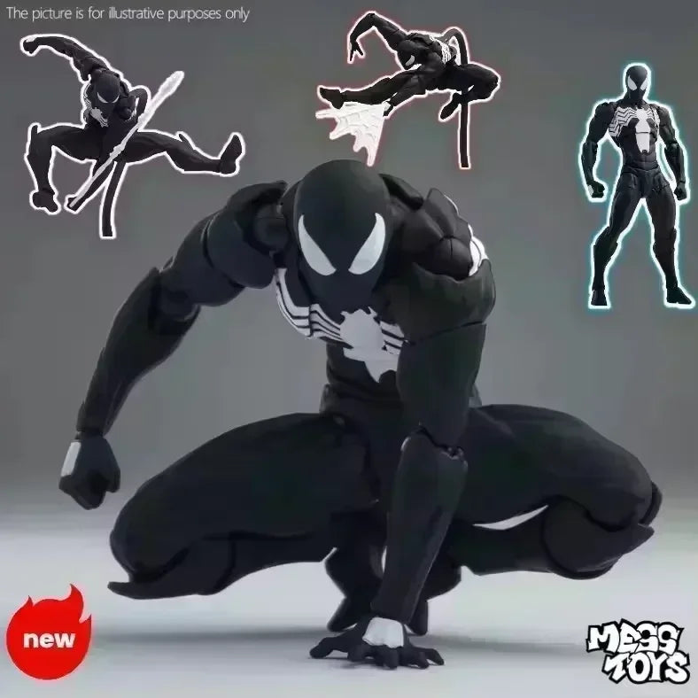 HOT-NEW Mess Toys Superior Spider-Man Figurine Model PVC Black Red Spider Man Toy Collect KO Action Dolls For Collection Gift