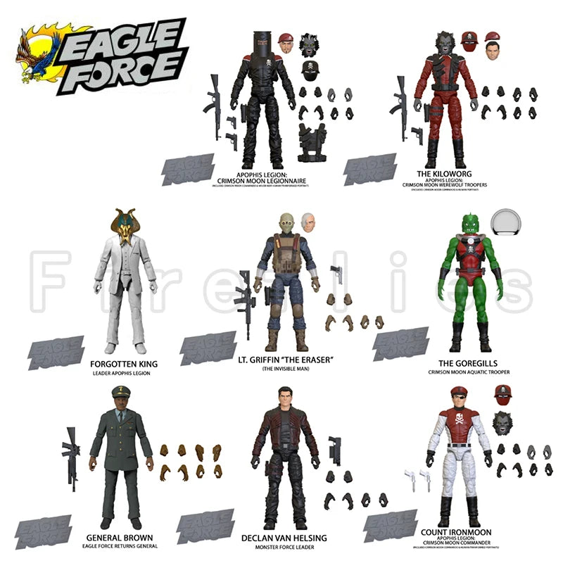 4inches Eagle Force Action Figure 40th Anniversary Wave 5 Figures Anime Collection Movie Model For Gift