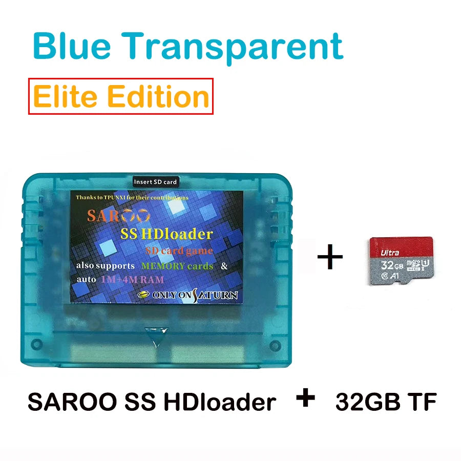 2025 Newest V0.7 SAROO SS HDloader Game Reader Cartridge Card Support SD TF Menory Cards Play Games Without CD for Saturn System