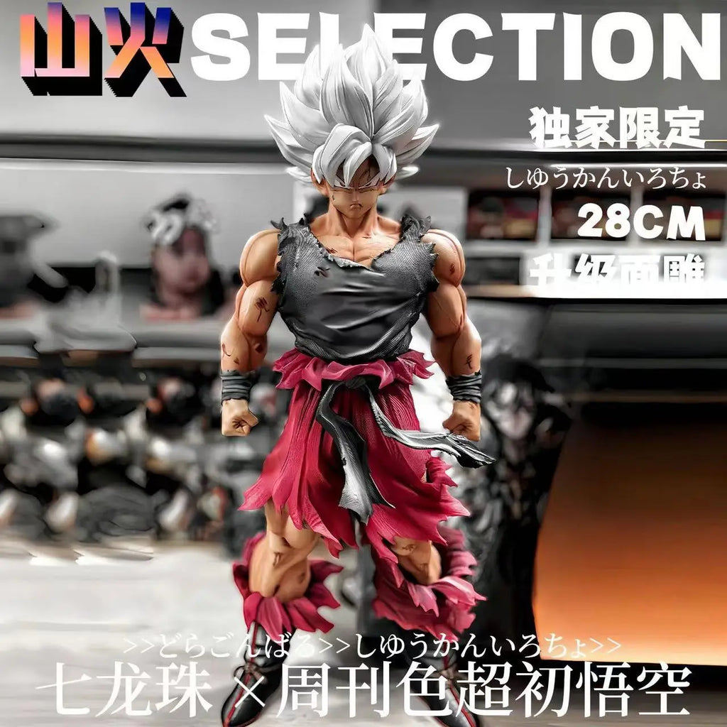 28 см/11,02 инча Аниме Dragon Ball Son Goku Фигура Super Saiyan Екшън Фигурки Pvc Статуя Гоку Колекция Играчки Подаръци