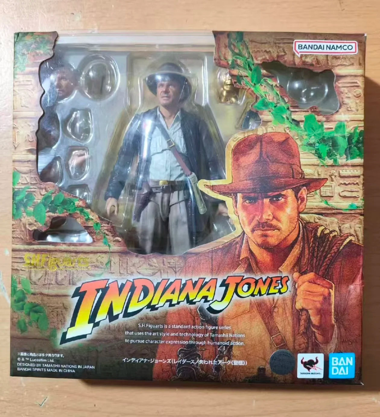 100% Original Bandai SH Figuarts SHF Indiana Jones Raiders of The Lost Ark Ver Action Figures Model Collectible Toy In Stock