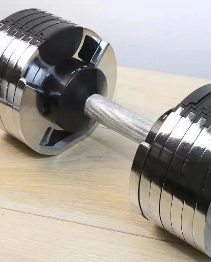 Hantelset mit verstellbaren Gewichten, neues Design, für Fitnessstudio und Fitness, freie Gewichte, 4-kg-Schritte