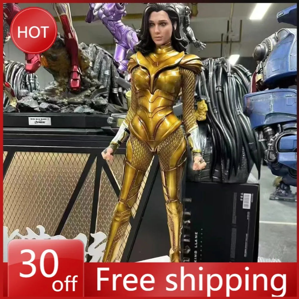 70cm Wonder Woman Superhero Perimeter Resin Model Scene Statue Desktop Decoration Ornaments Kids New Year Gifts Toys
