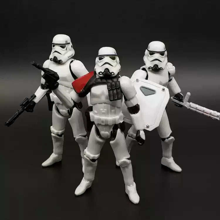 Bulk Cargo Star Wars Series 3.75inch Black Knight Storm White Warrior Action Figure Model Toy Hobby Gift