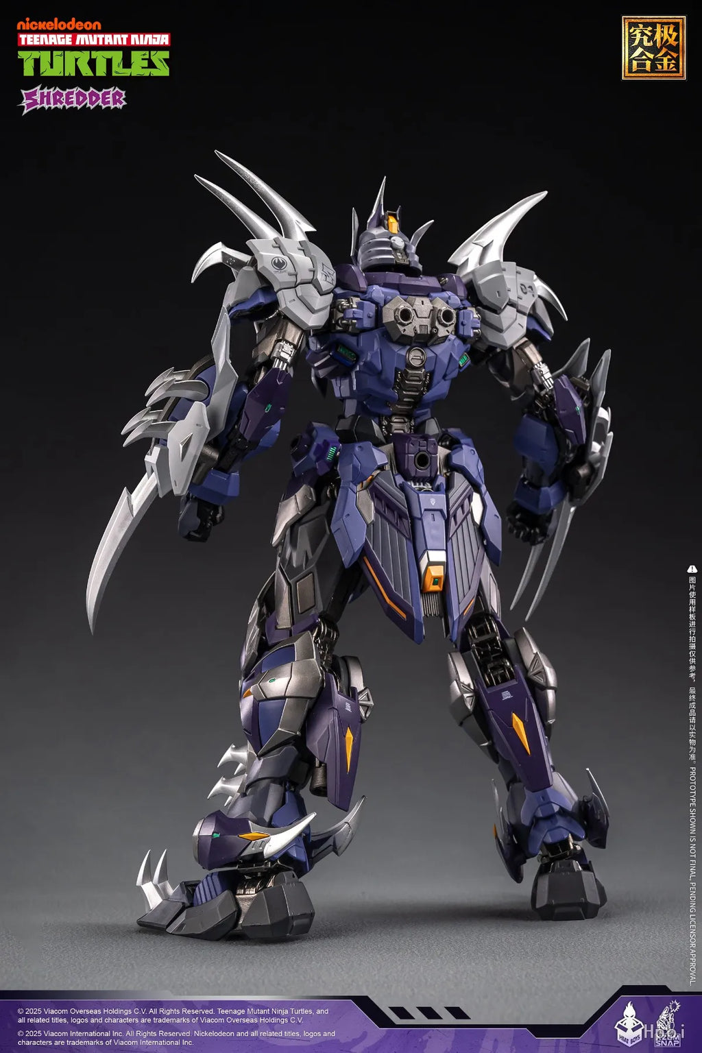 【UA】HEATBOYS MechaHeat Alloy Mecha TMNT Shredder Action Figure Model Toy Gift