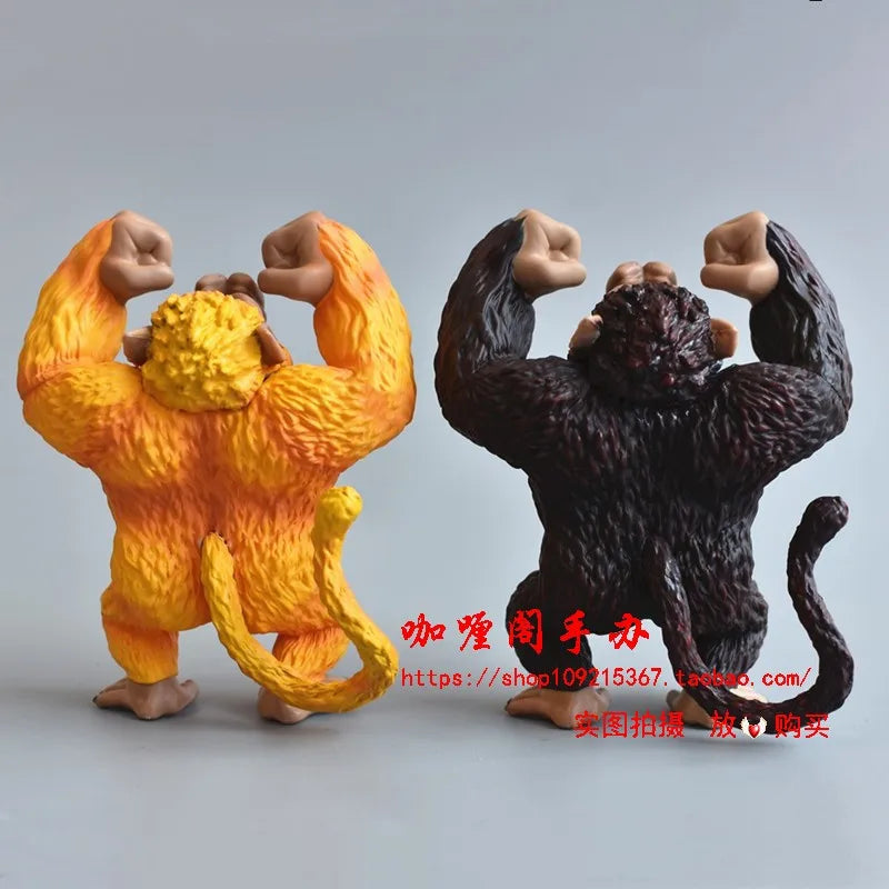 Japanese Bandai Genuine Scale Model Dragon Ball Golden Ape Vegeta IV Orangutan Son Goku Q Version Hand Model Action Figure Toy