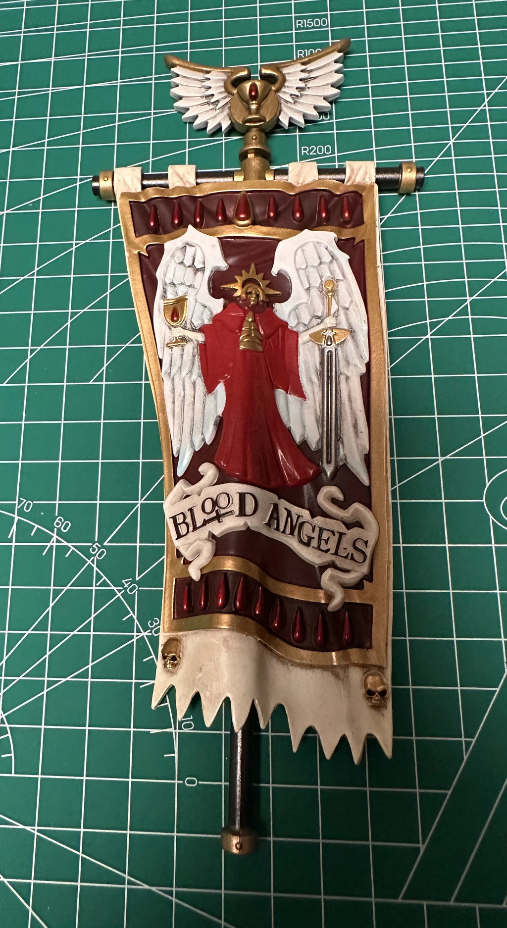[IN STOCK] JOYTOY Warhammer 40k 1/18 Action Figures Blood Angels Sanguinary Guard Sanguinary Ancient Model Toy Boy Gifts