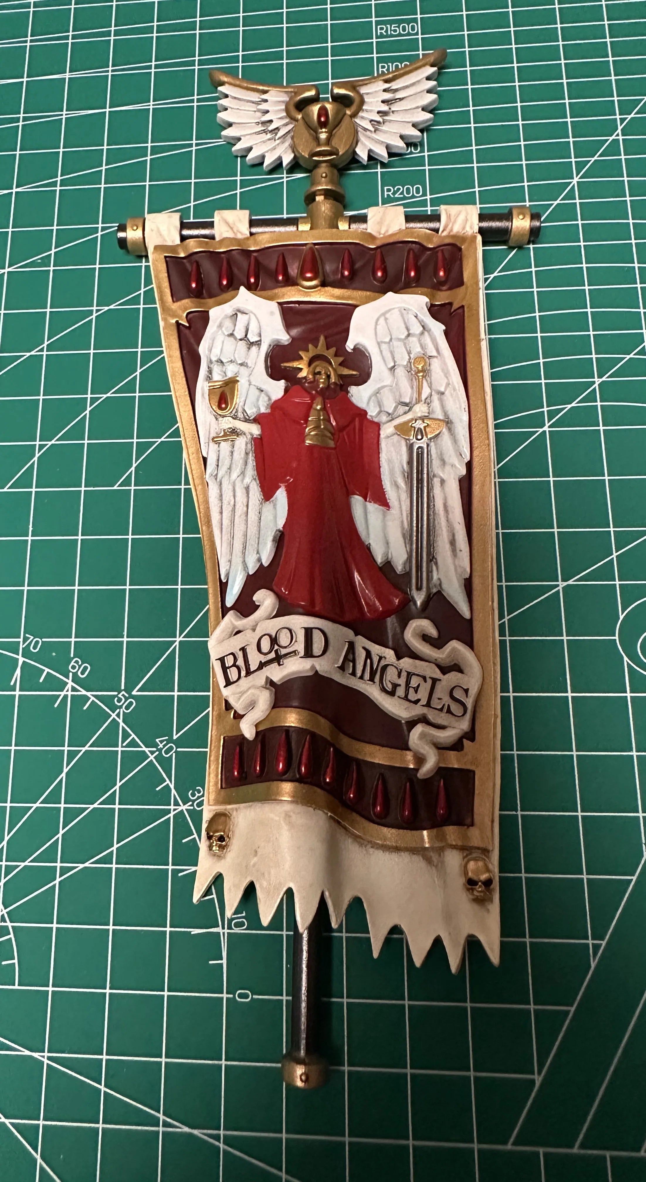[IN STOCK] JOYTOY Warhammer 40k 1/18 Action Figures Blood Angels Sanguinary Guard Sanguinary Ancient Model Toy Boy Gifts