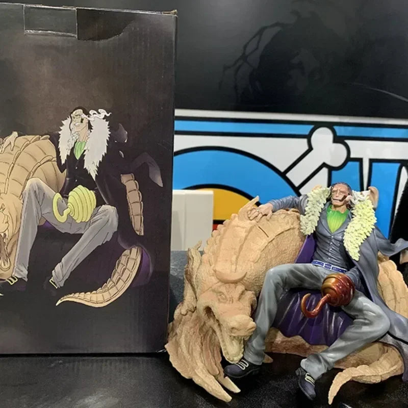 26cm ONE PIECE Anime Figures Sir Crocodile Characters Action Figures Scene Ornaments Collect PVC Model Desktop Display Gift Toys
