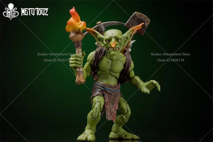 Original  Mety toyz 1/12 Scale Soldier Goblin Orc Goblin Exploration Team Warrior 13CM Action Figure Doll Collection