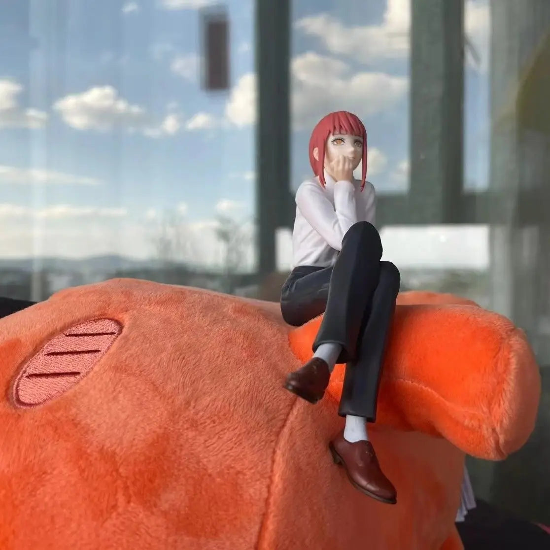 Chainsaw Man Figure Makima Anime 14cm Noodle Stopper Figure Model Toys For Girl Birthday Gifts Dropshipping
