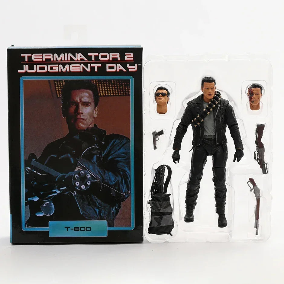 NECA Ultimate T-1000 Motorrad-Cop-Terminator-Actionfigur