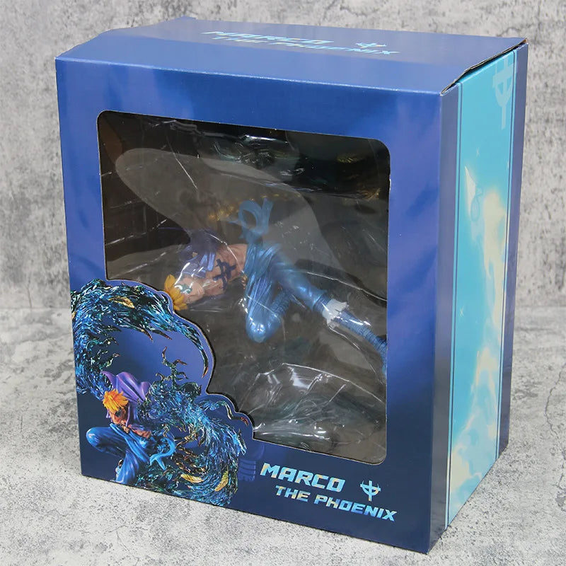 33CM Anime One Piece Whitebeard Pirates Marco Flying Ver. PVC Actionfigur Statue Sammlung Modell Kinderspielzeug Puppengeschenke