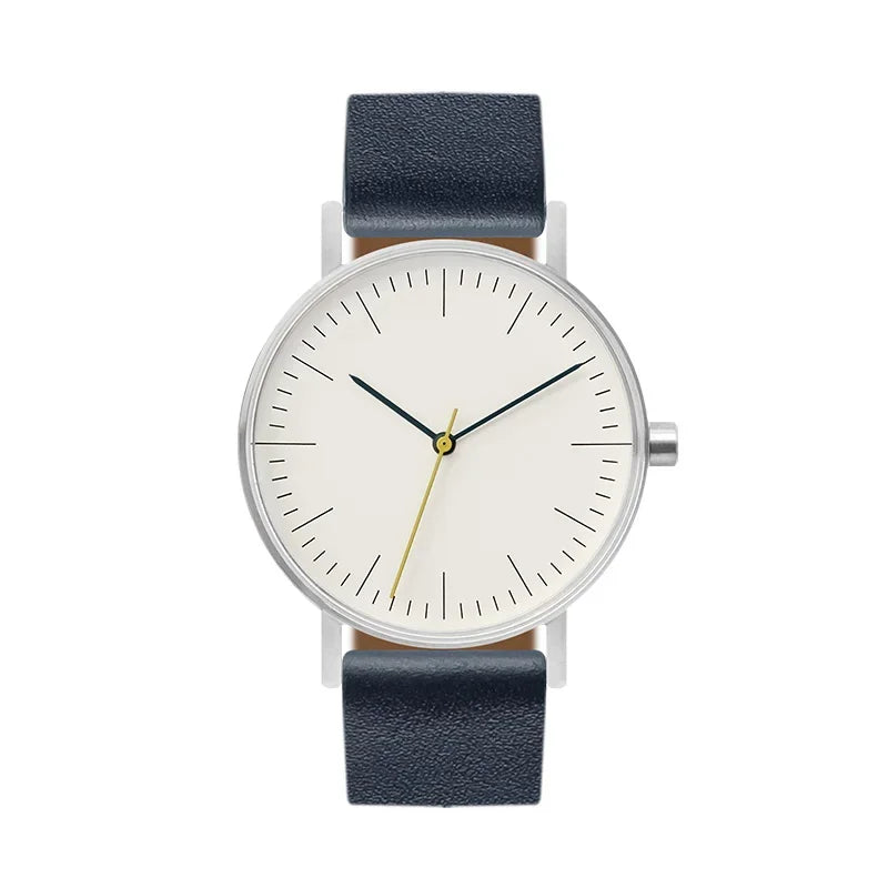 Design Sense Watch B001 Einfaches Retro-Design Stummschaltung Herren- und Damenuhr aus wasserdichtem Edelstahl