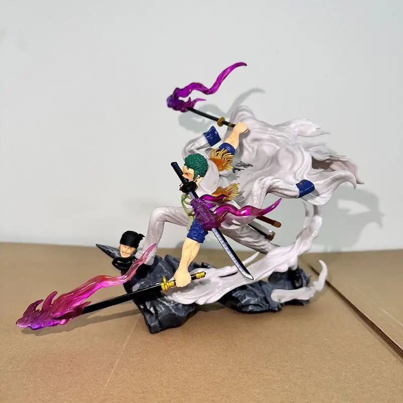 Нова 22см One Piece Аниме Фигурка Gk Roronoa Zoro Екшън Фигурка PVC Колекция Анимационни Модели Играчки Декоративни Орнаменти за Настолни