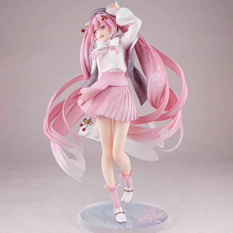 GSC Original Genuine Vocaloid Hatsune Miku 1/6 Sakura Hanami Outfit Ver. 28cm Collections Model Anime Girl Toy Figures Xmas Gift