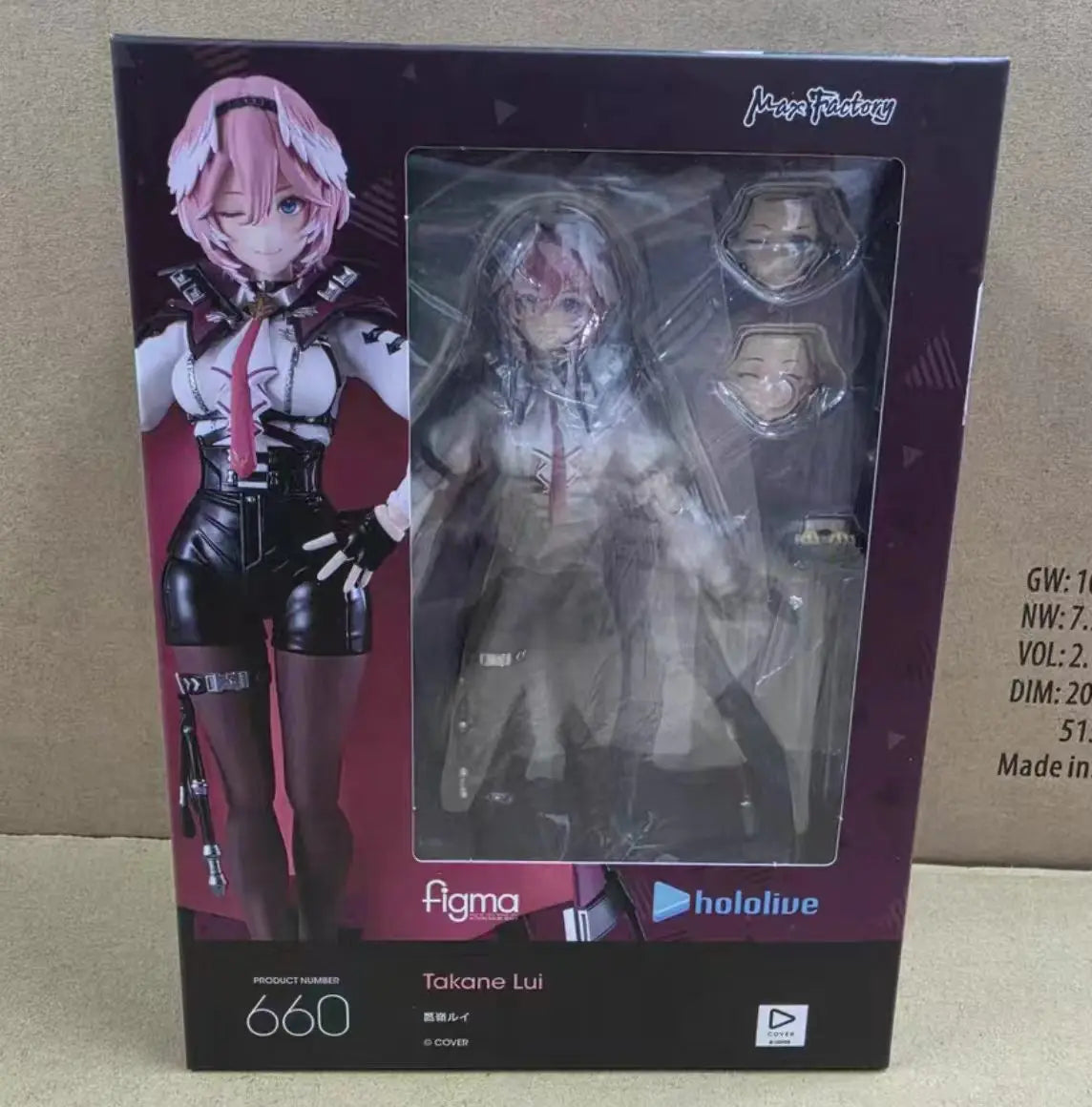 GSC Figma #660 Hololive Production Takane Lui Painted Complete Figure Action Finished Plastic Desktop Model Birthday Gift Statue