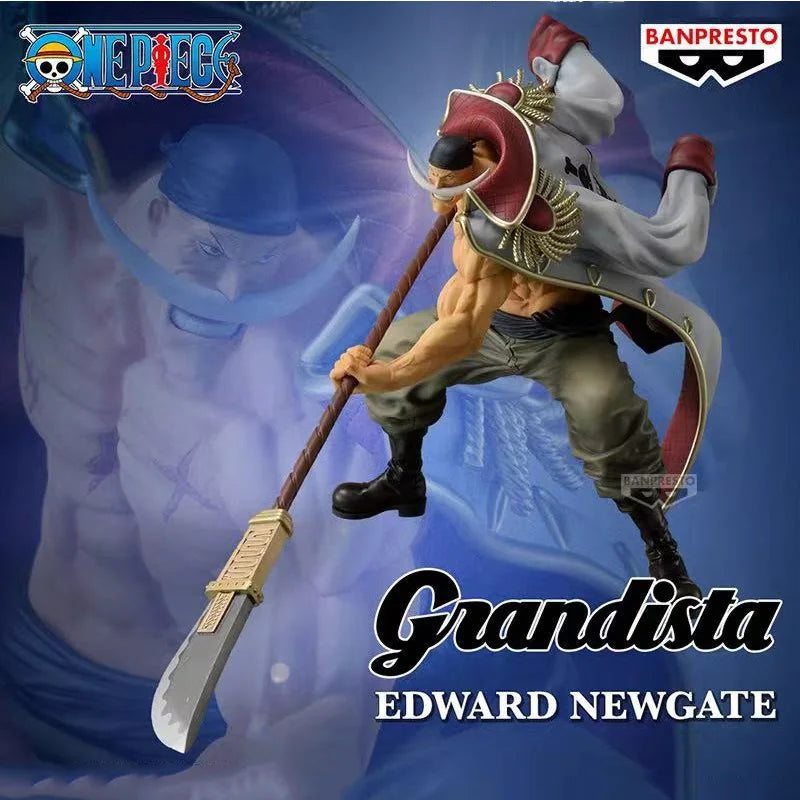 Original in stock Bandai One Piece Grandista limited whitebeard anime character movable doll model toy children's gift
