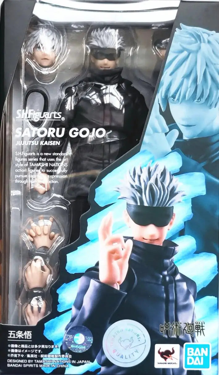 Bandai Original Jujutsu Kaisen Figure Gojo Satoru Itadori Yuji Fushiguro Megumi Kugisaki Nobara Anime Model Toy Gifts
