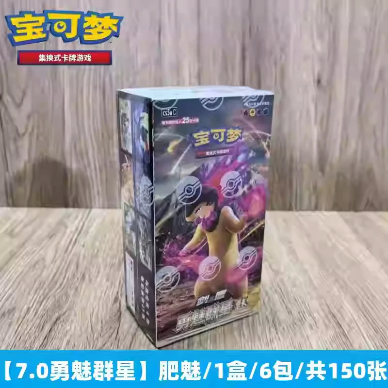 100%Original Genuine PokéM0n Trading Ptcg Card Chinese 7.0 Brave Charming Stars Pre-Group Booster Pack Construct Gift Child Gift
