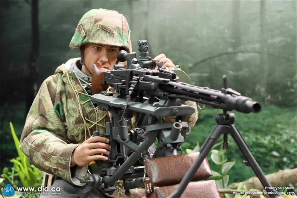 1/6 DID 3R MG42 E60073G Green Color Model Toys Weapon Support PVC Material For 12" Action Figure Scene Component Not the MG42