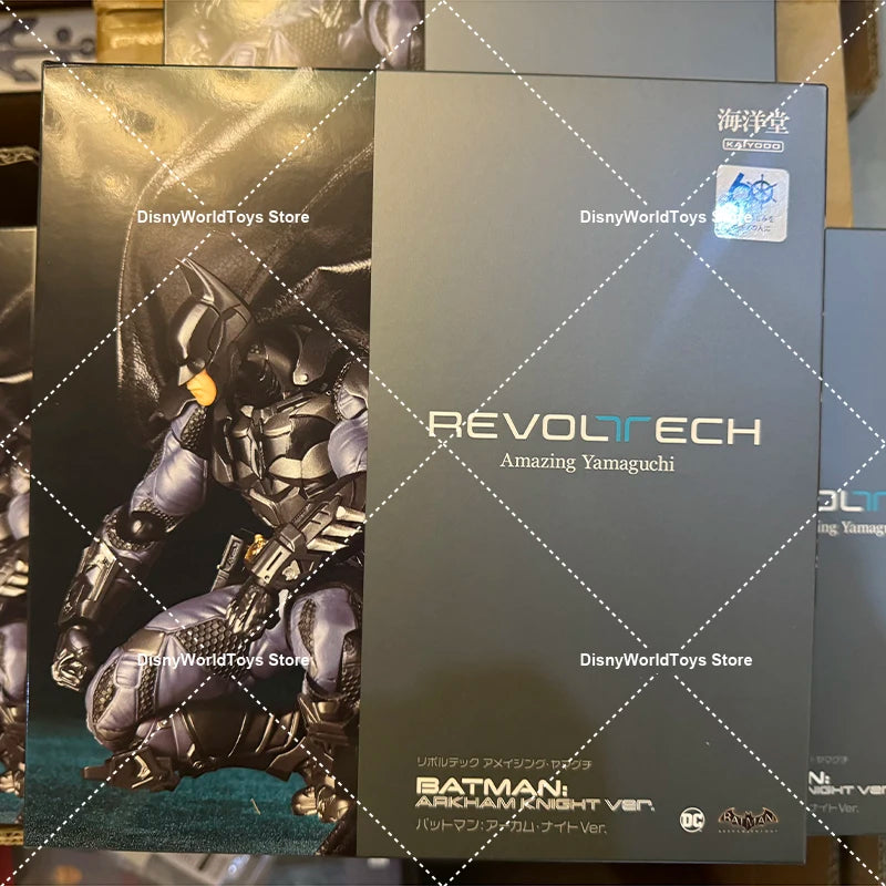 100% Original Kaiyodo Batman Arkham Knight Amazing Yamaguchi Revoltech NR038 Batman Genuine In Stock Figure Model Toys