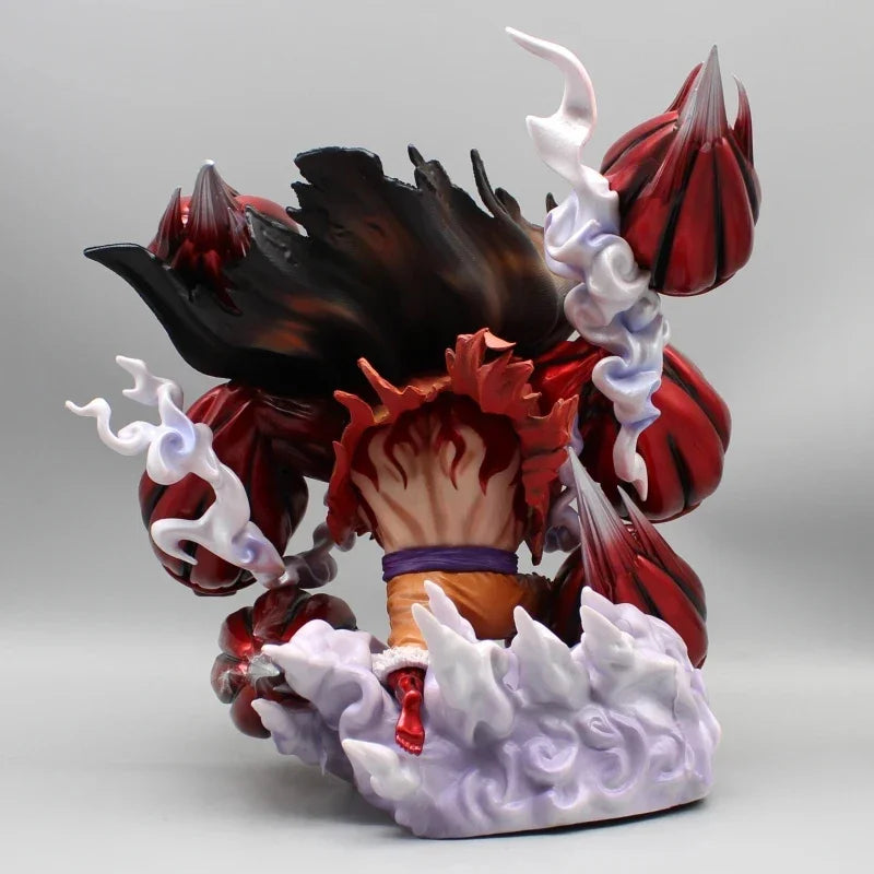 29cm Luffy Figure One Piece Anime Figurine Gear 4 Monkey D Luffy Action Figures Sky Painting Statue Pvc Collection Model Kid Toy