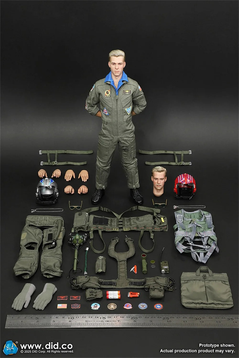 In Stock DID MA80182 1/6 Scale American F14 Pilot Male Soldier Nick Full Set For 12inchs Action Figure Collectible Model Toys