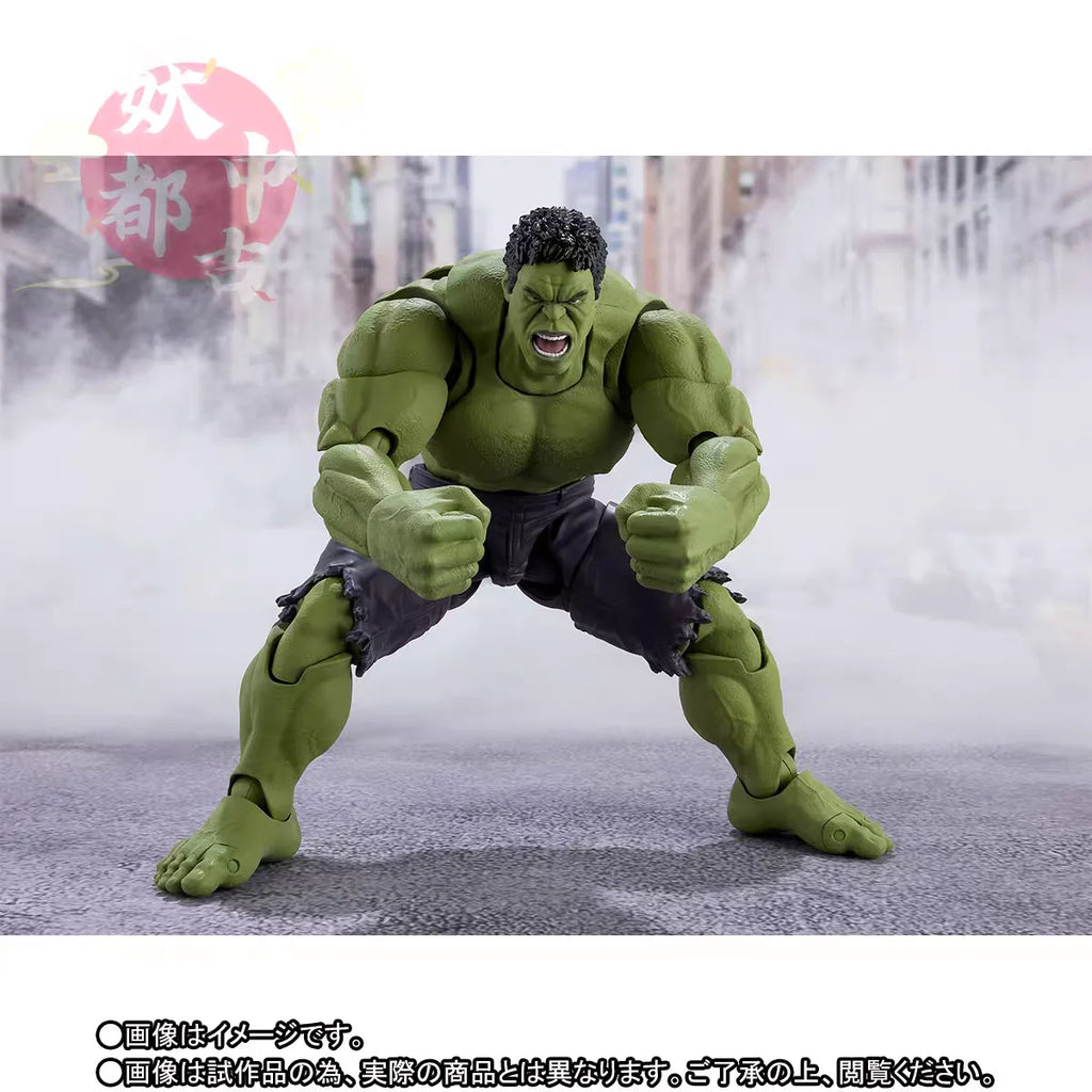Bandai Shf Marvel Avengers Endgame Edition Captain America Iron Man Mk6 Thor Hulk Figure Model Collection Toy Gift in Stock