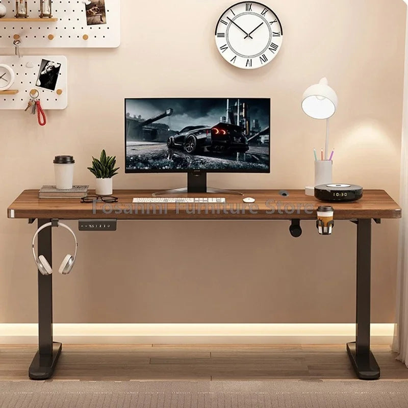 Customizable Electric Adjust Height Office Desk with Display Wide and Sturdy Computer Table