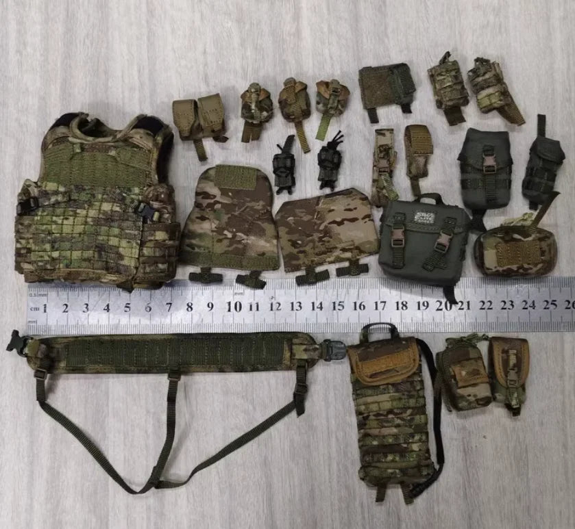 1/6 DAMTOYS DAM 78092 Mini Toys Model Soldier Hang Chest Vest Bags Full Set For Fan Collect DIY