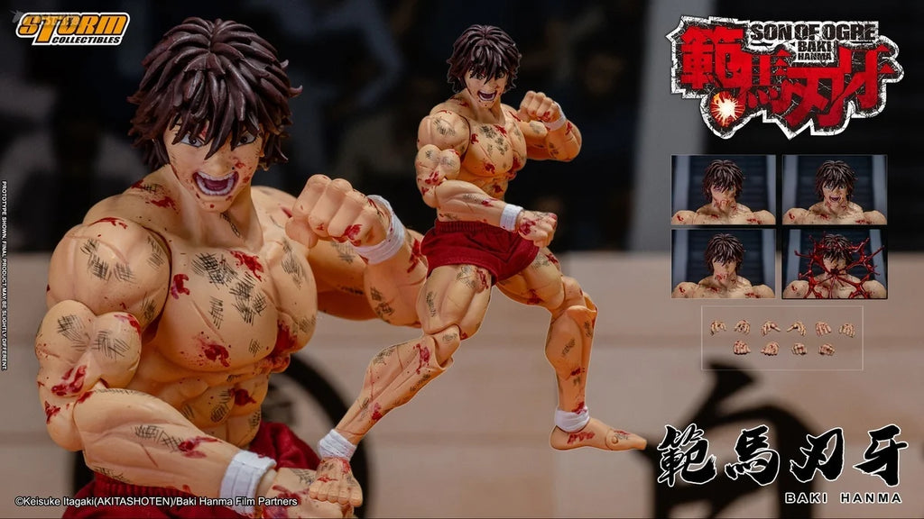 【In Stock】Storm Collectibles Hanma Baki Super-movable Model Injured BAKI Boy 1/12 Model Collect Limited Version of The Venue