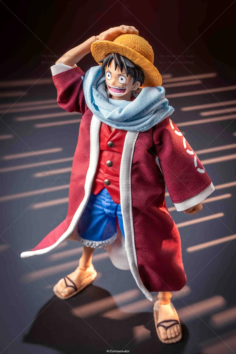 1/12 Мащаб Мъжки Дрехи Едно парче Grand Line Четири Императора Monkey D. Luffy Японско Аниме За SHF 6-инчова екшън фигурка войник